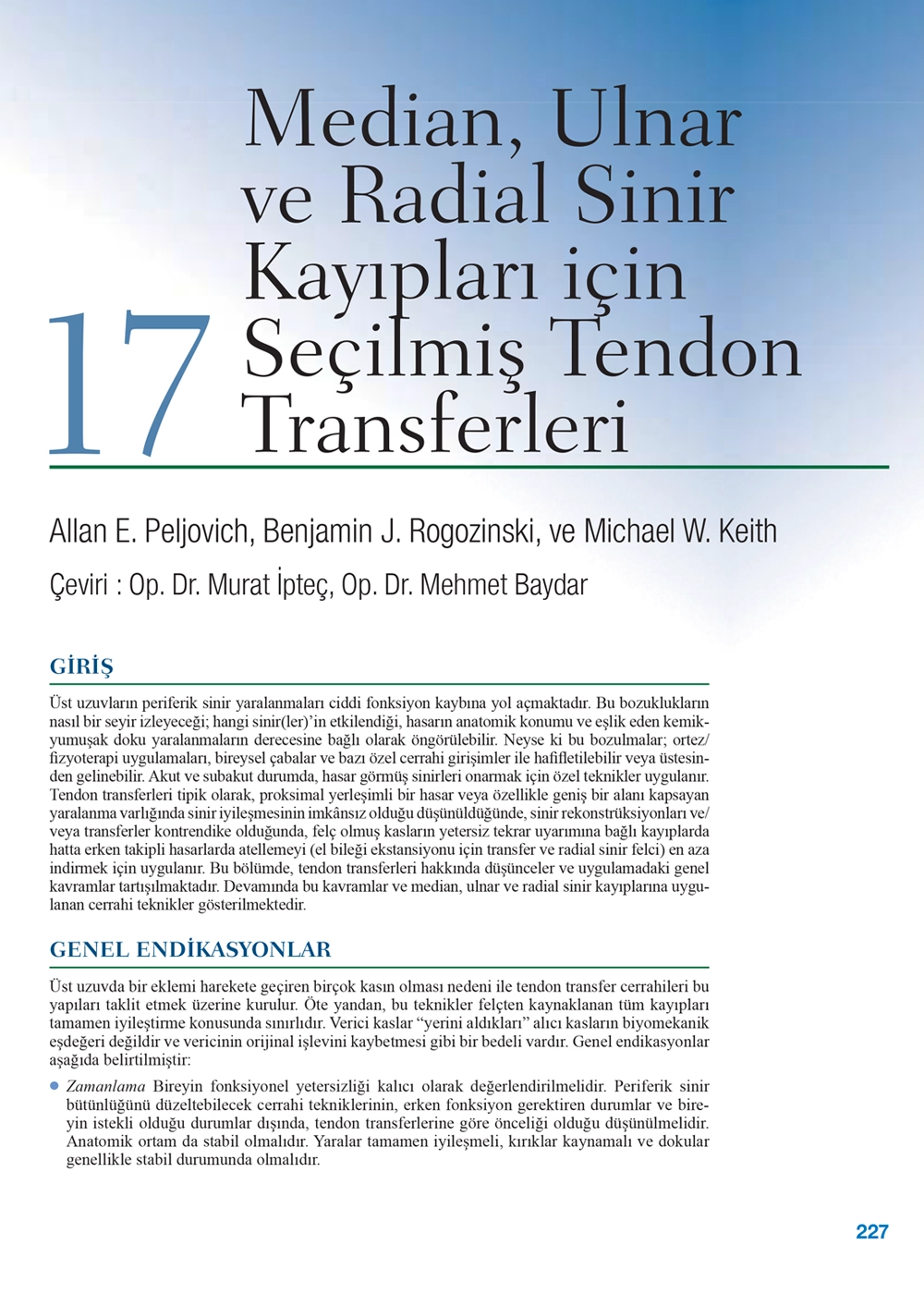 The Hand Ortopedik Cerrahide Master Teknikler Kitabı Bölüm 17